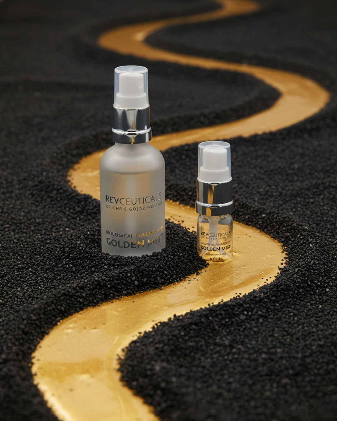 TESTER 5 ml / REVCEUTICALS™ BIOLOGICAL FULLERENES GOLDEN MIST by Dr Chris Gojdź, MD, PhD