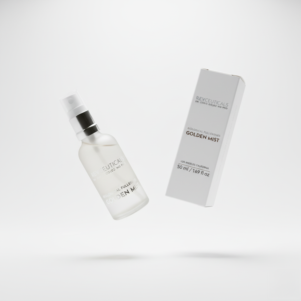 REVCEUTICALS™ BIOLOGICAL FULLERENES GOLDEN MIST  by Dr Chris Gojdź, MD, PhD