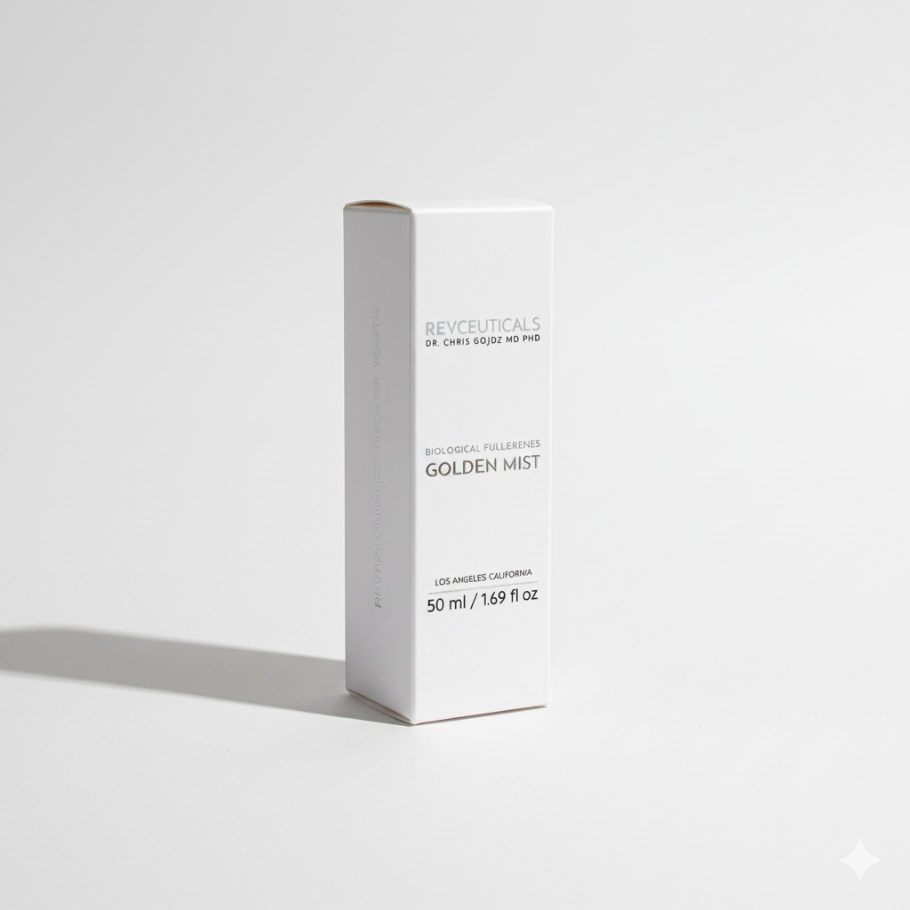 REVCEUTICALS™ BIOLOGICAL FULLERENES GOLDEN MIST  by Dr Chris Gojdź, MD, PhD