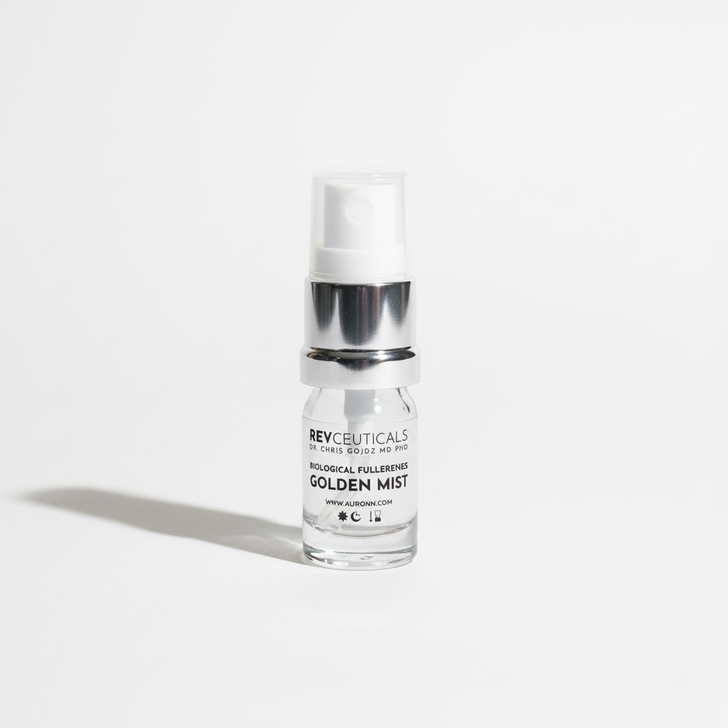 TESTER 5 ml / REVCEUTICALS™ BIOLOGICAL FULLERENES GOLDEN MIST by Dr Chris Gojdź, MD, PhD