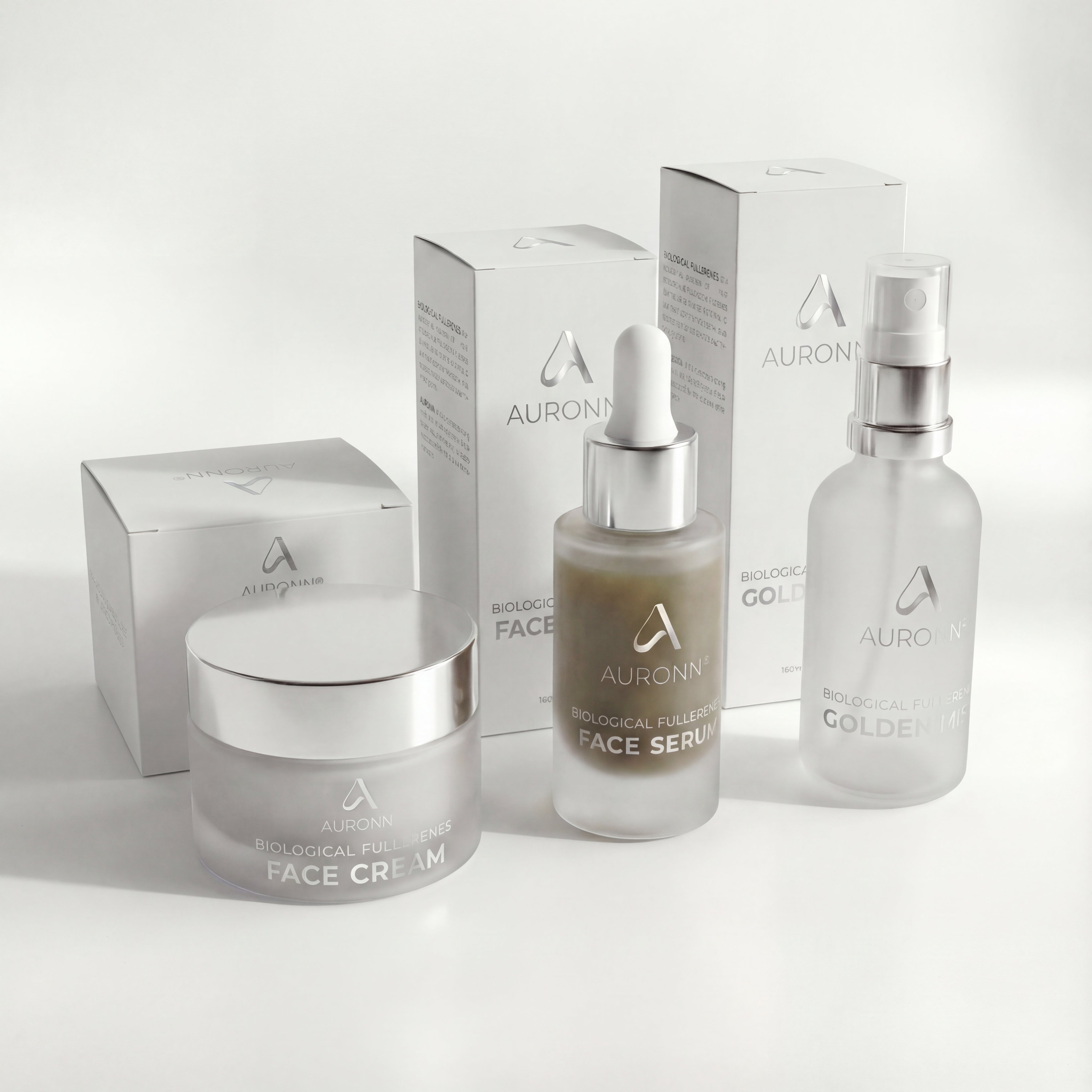 ZESTAW - AURONN® BIOLOGICAL FULLERENES SERUM, CREAM, MIST