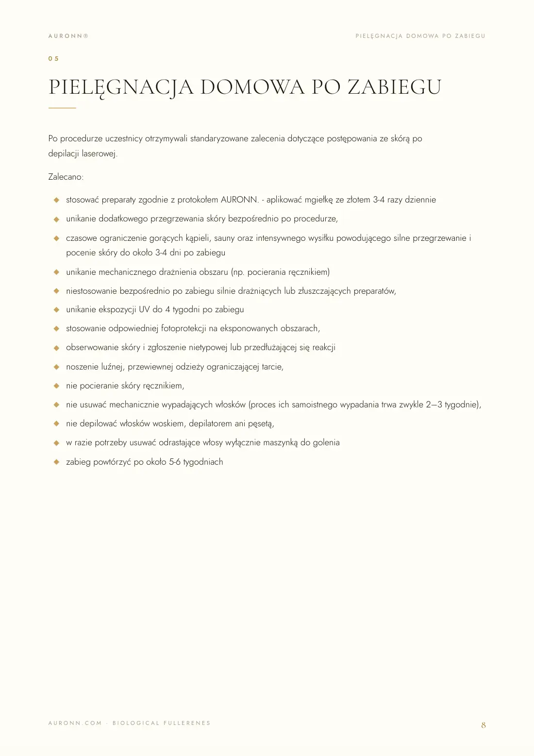 Depilacja laserowa — laser diodowy 810 nm + AURONN® — strona 8