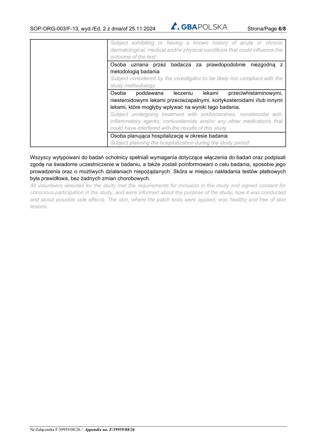 Badania dermatologiczne — AURONN Copper Mist — strona 6