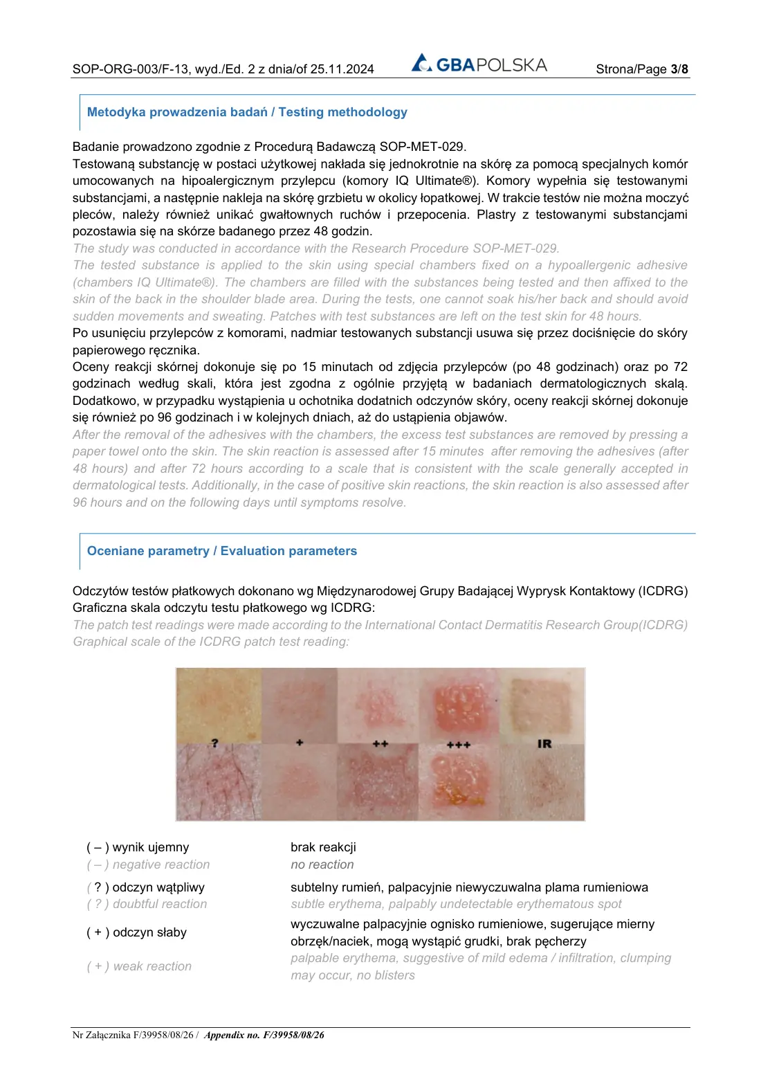 Badania dermatologiczne — AURONN Golden Mist — strona 3