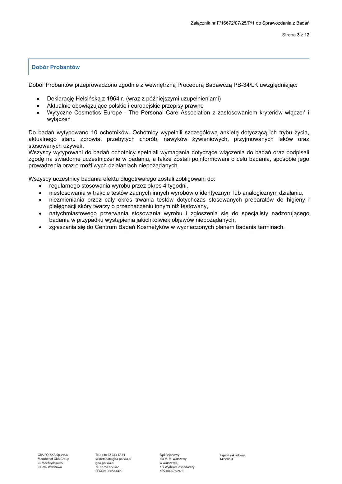 Badania aparaturowe — Krem do twarzy AURONN — strona 3
