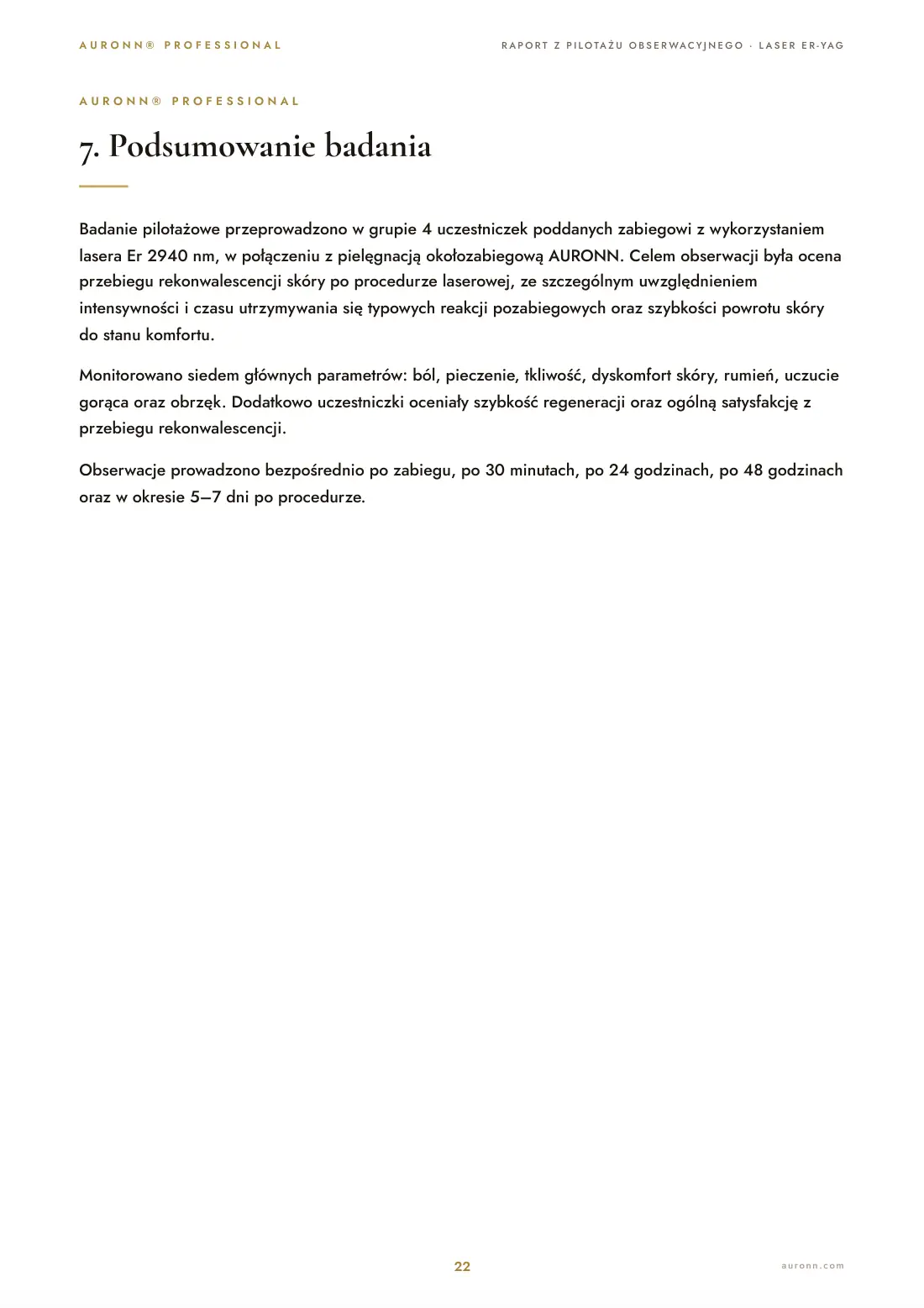 Laser iPixel Er:YAG 2940 nm (Alma Harmony) + AURONN® — strona 22