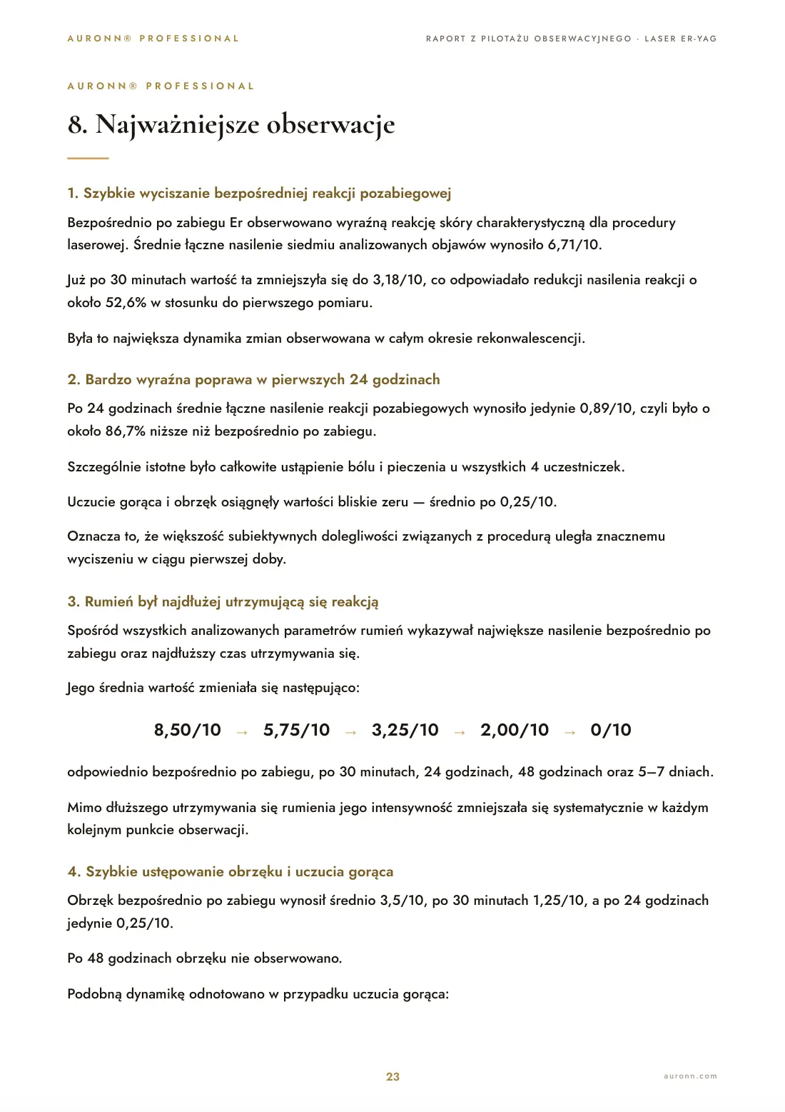 Laser iPixel Er:YAG 2940 nm (Alma Harmony) + AURONN® — strona 23