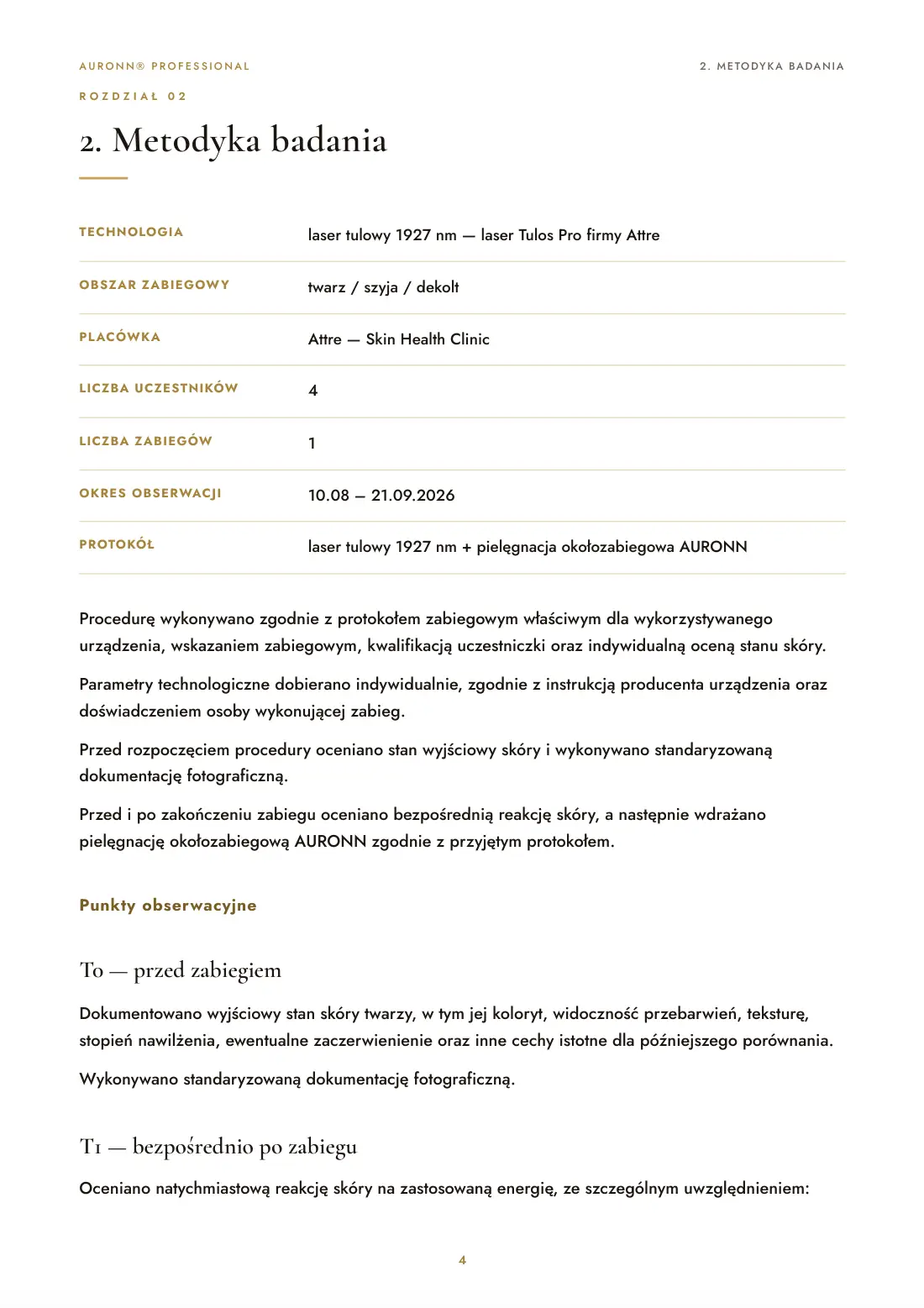 Regeneracja skóry po laserze tulowym 1927 nm + AURONN® — strona 4
