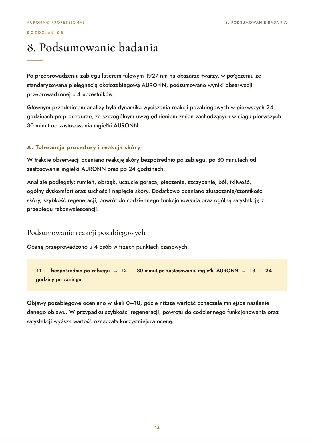 Regeneracja skóry po laserze tulowym 1927 nm + AURONN® — strona 14