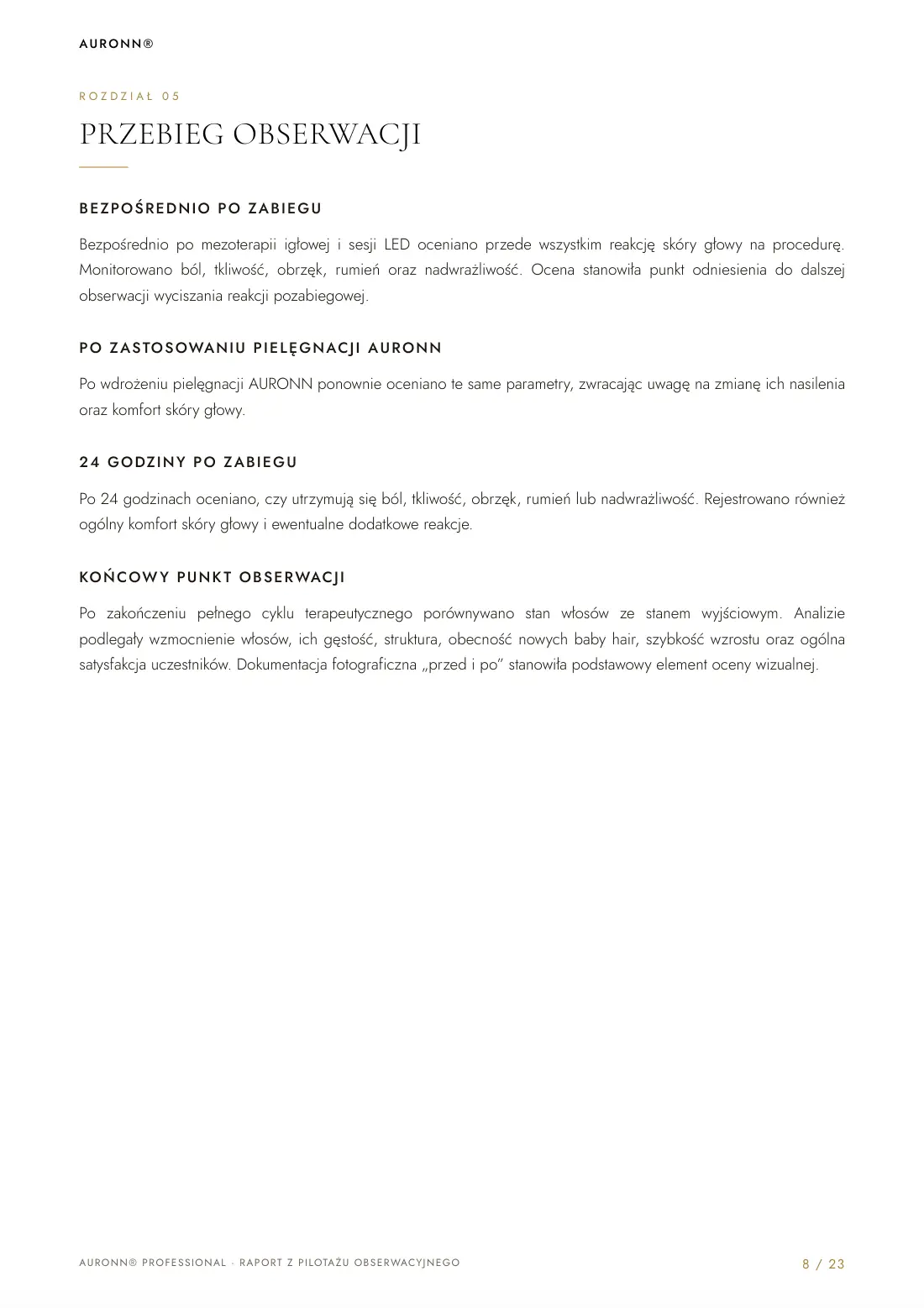 Mezoterapia igłowa skóry głowy Dr.CYJ + fotobiomodulacja LED + AURONN® — strona 8