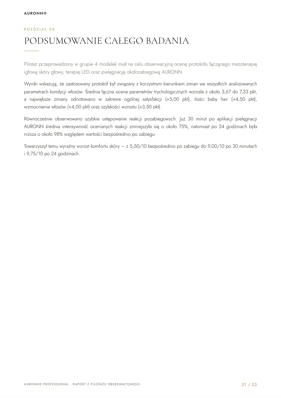 Mezoterapia igłowa skóry głowy Dr.CYJ + fotobiomodulacja LED + AURONN® — strona 21