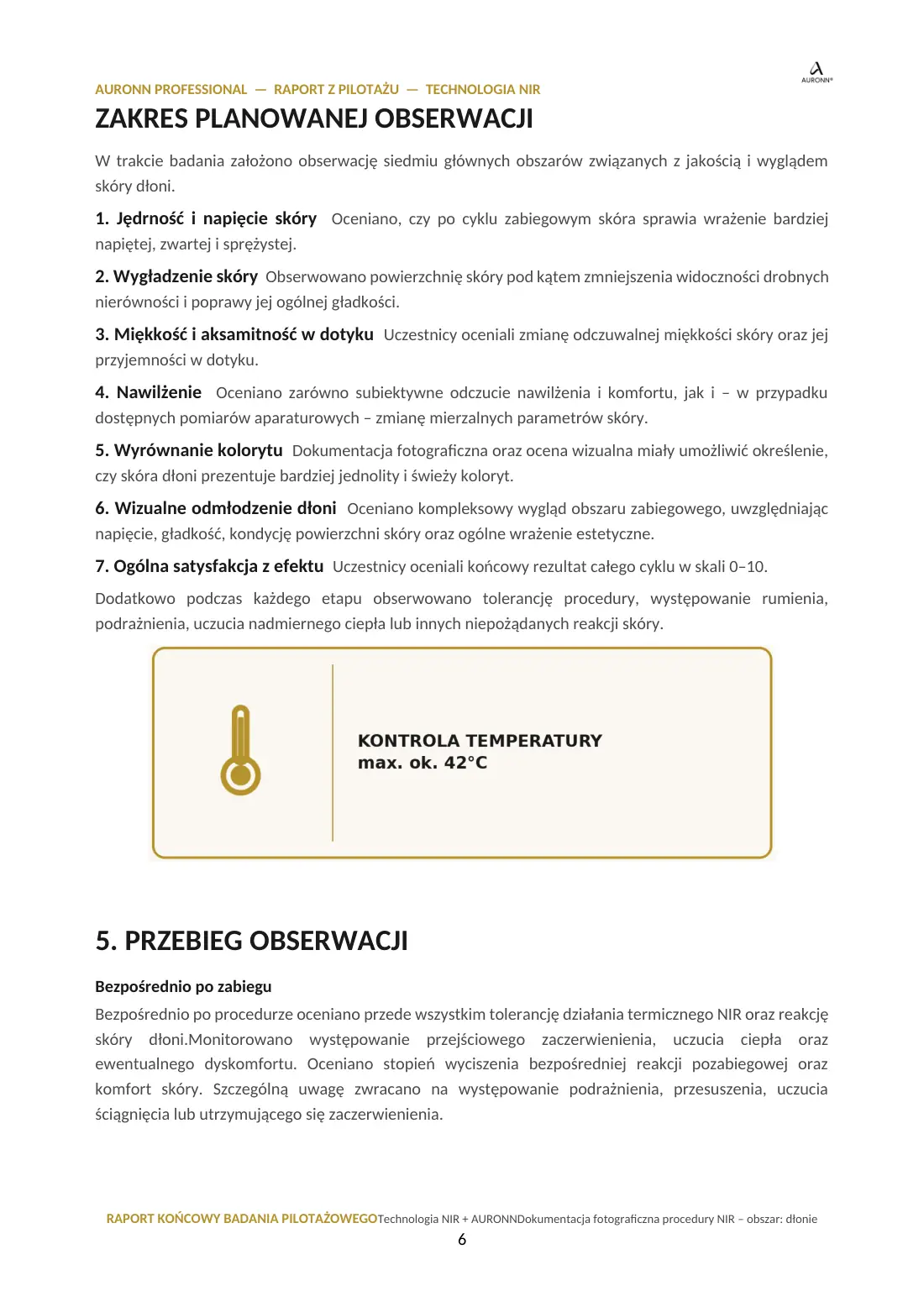 Technologia NIR + AURONN® — strona 6
