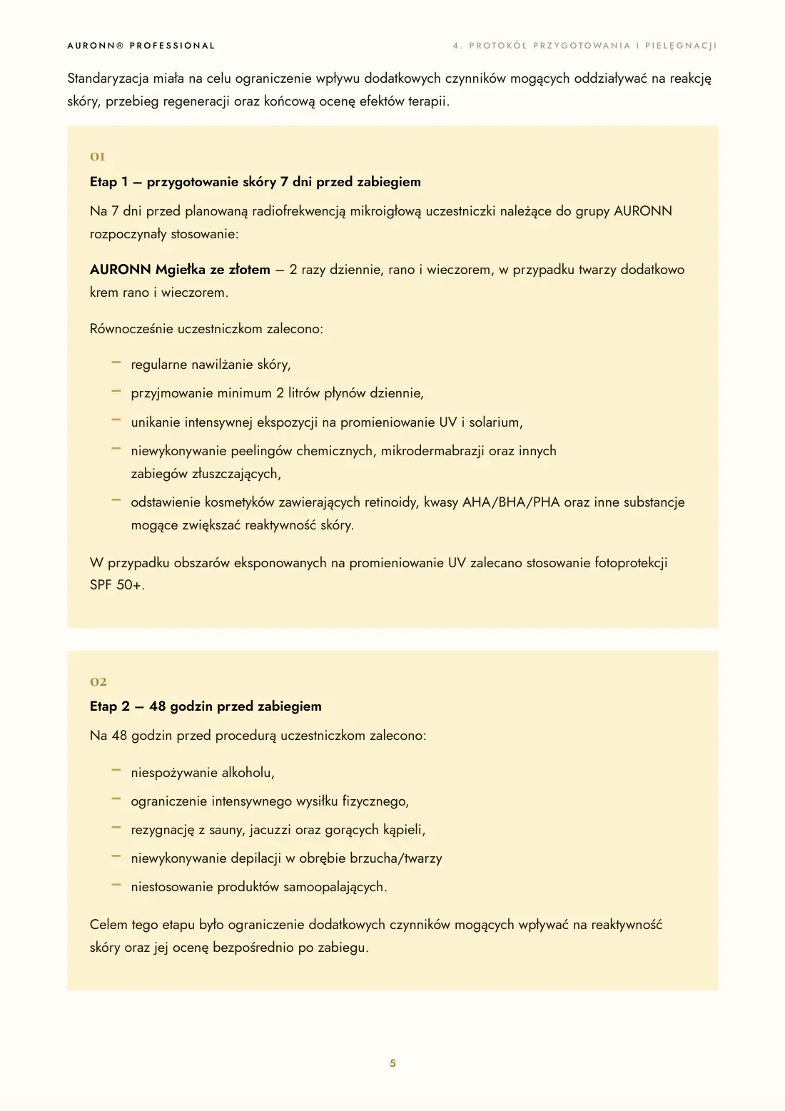 Radiofrekwencja mikroigłowa + pielęgnacja AURONN® — strona 5