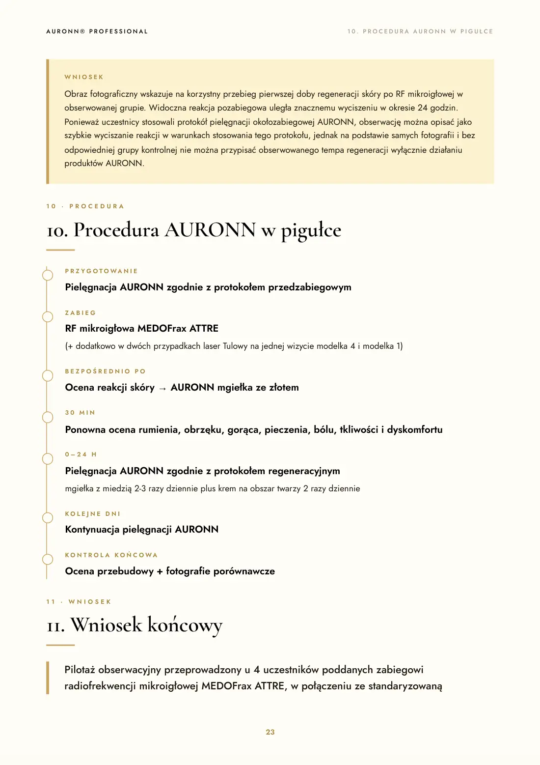 Radiofrekwencja mikroigłowa + pielęgnacja AURONN® — strona 23